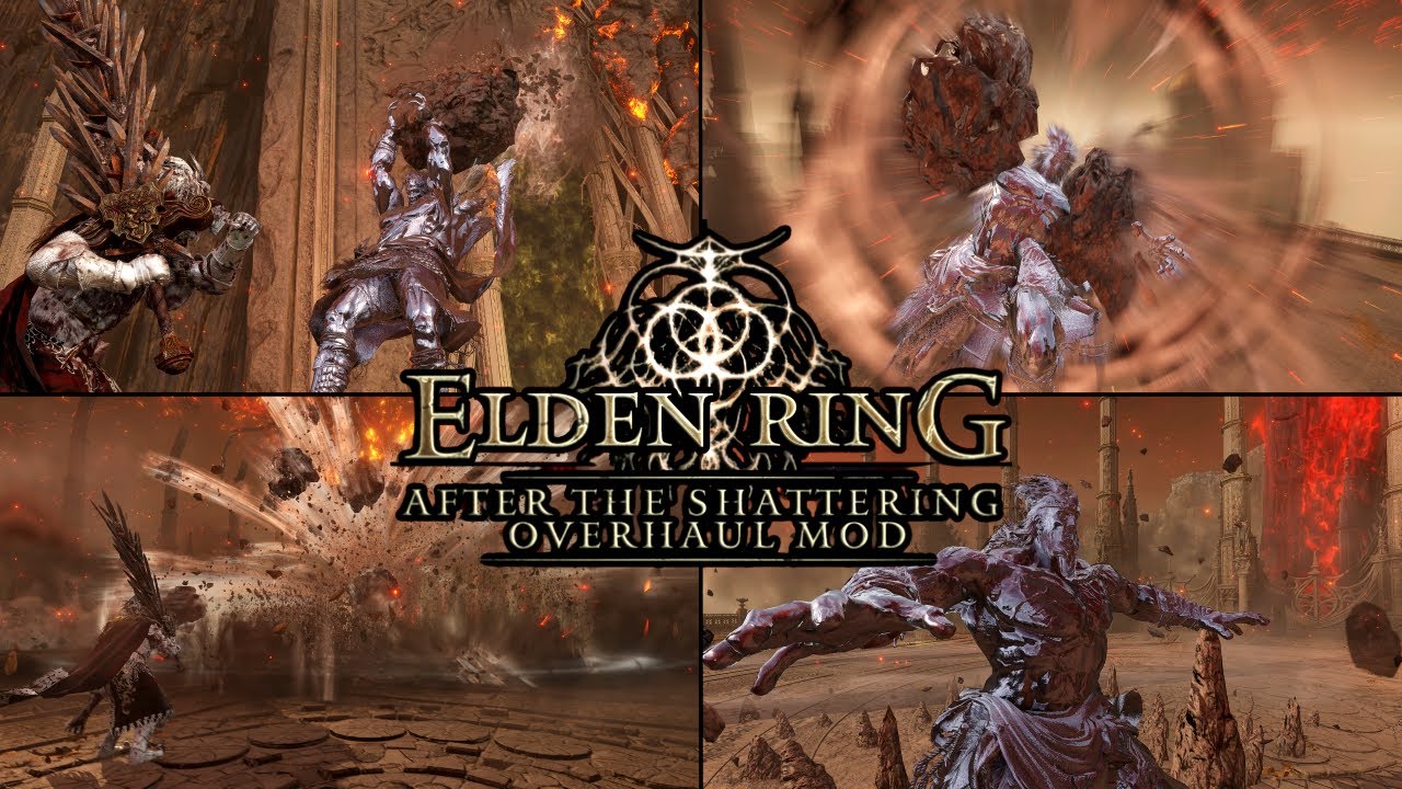 Lore accurate Godfrey is way too Powerful  | After the shattering overhaul Mod | Elden Ring