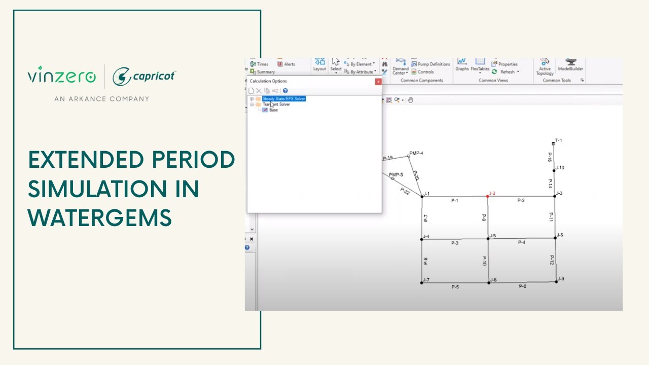 Extended Period Simulation in WaterGEMS