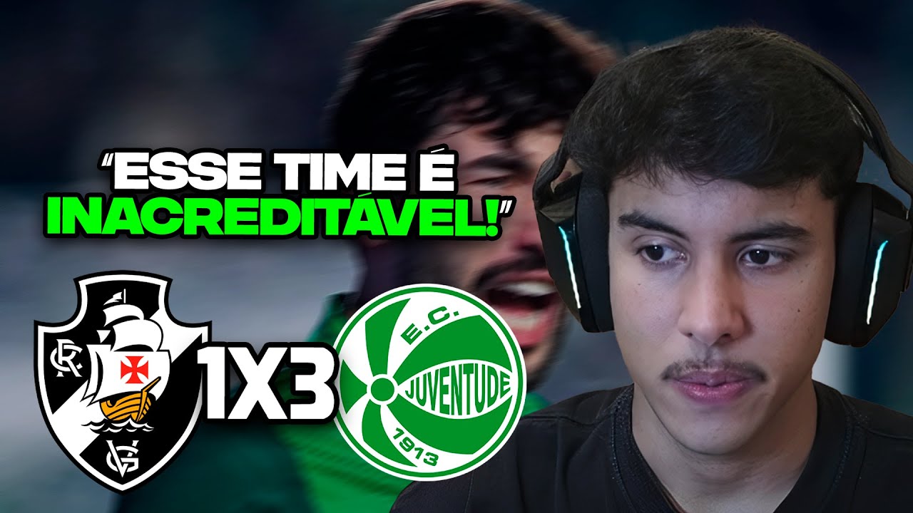RENATO REAGE: VASCO 1 X 3 JUVENTUDE | MELHORES MOMENTOS | 33&ordf; RODADA BRASILEIR&Atilde;O 2025 | ge.globo