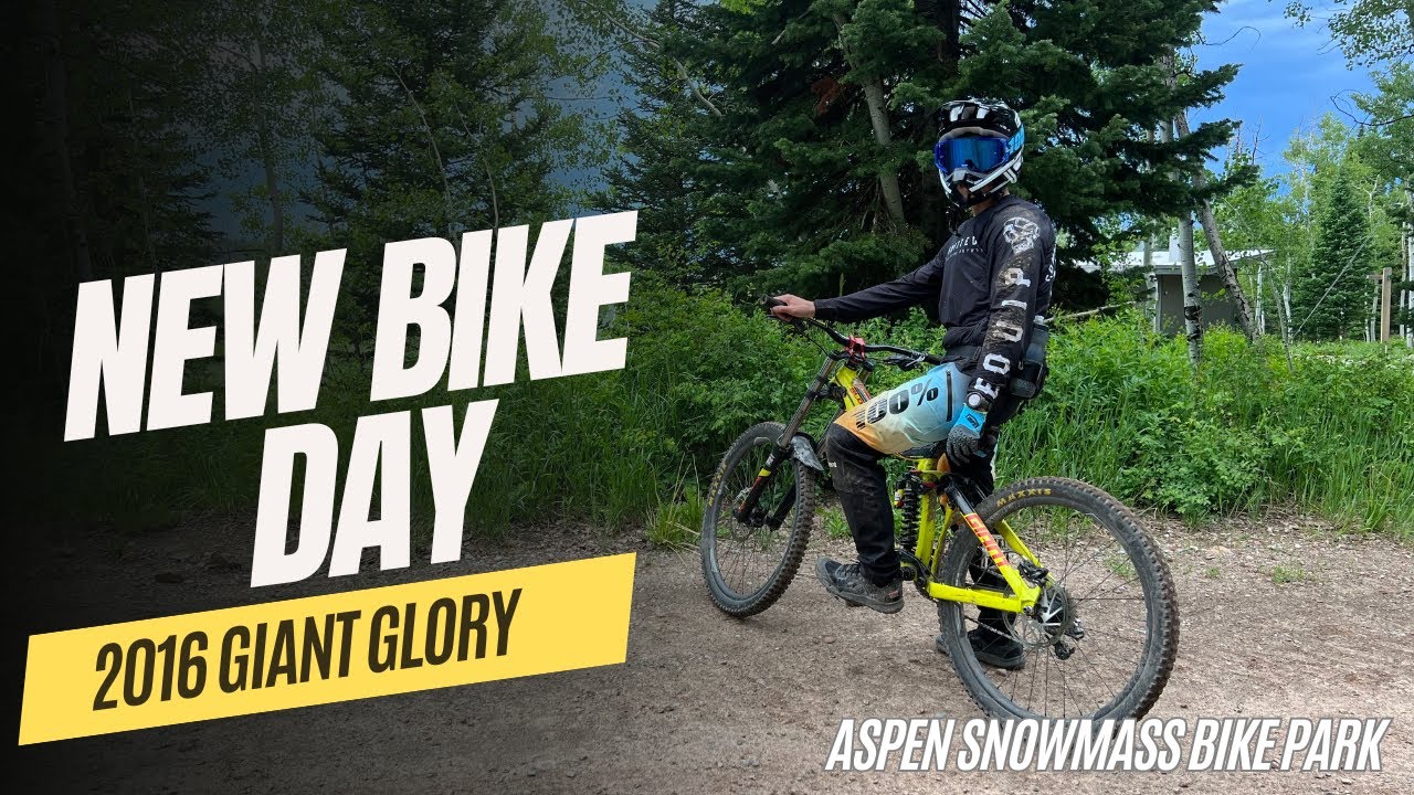 Riding a 250$ Downhill Bike at the Park | 2016 Giant Glory | New Bike Day