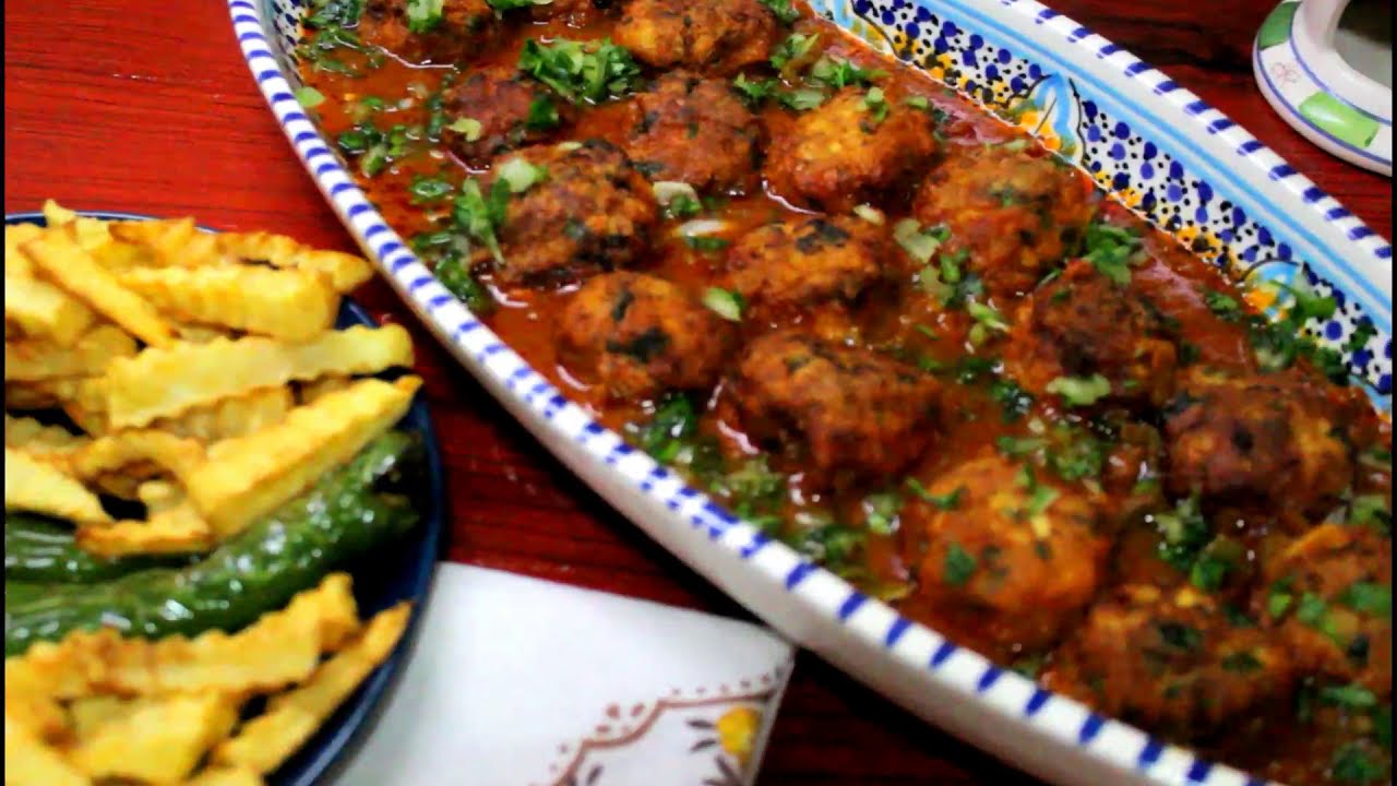 مرقة بكفتة الدجاج بنيييينة mar9a b kefta