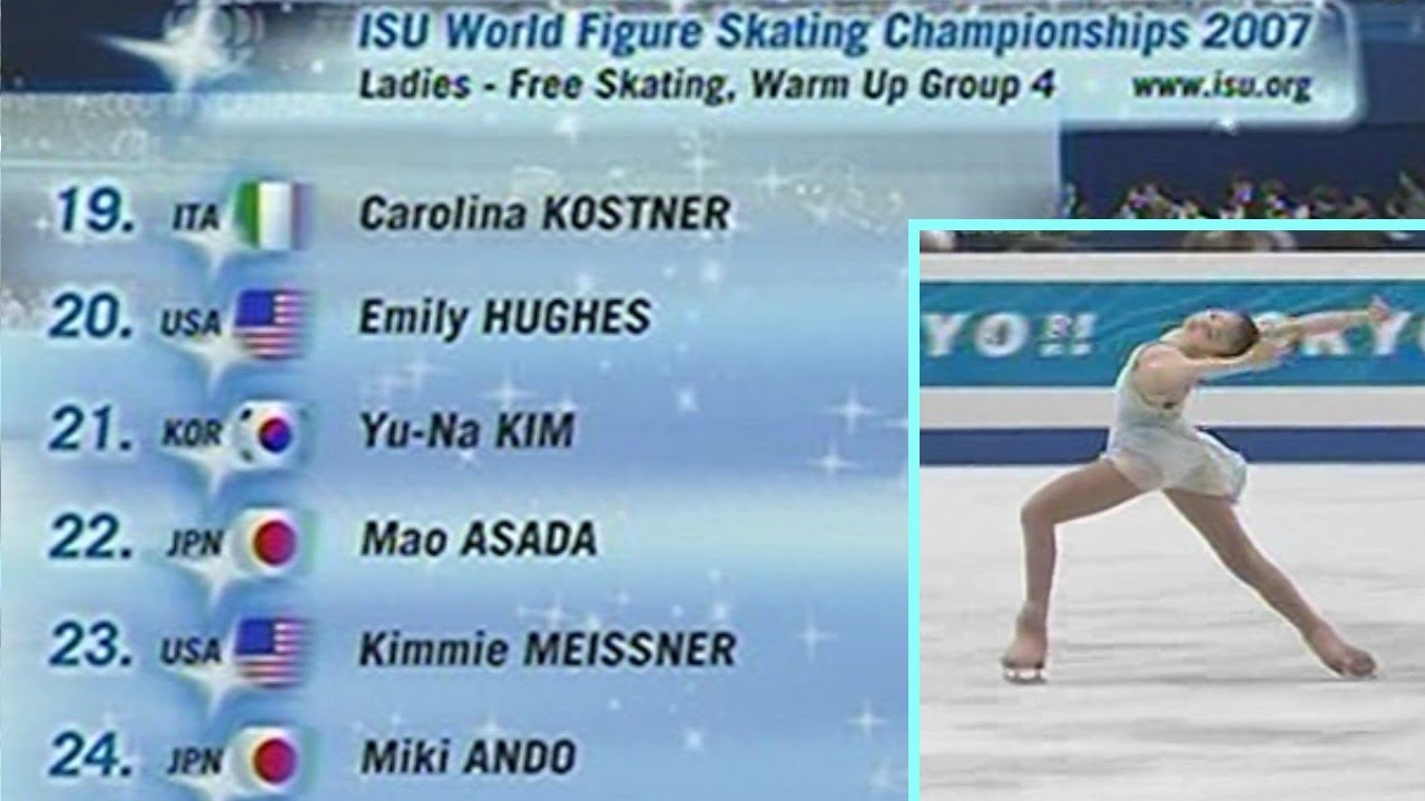 Women's free skate ⛸ 2007 Worlds Tokyo 🇯🇵 | Group 4 of 4