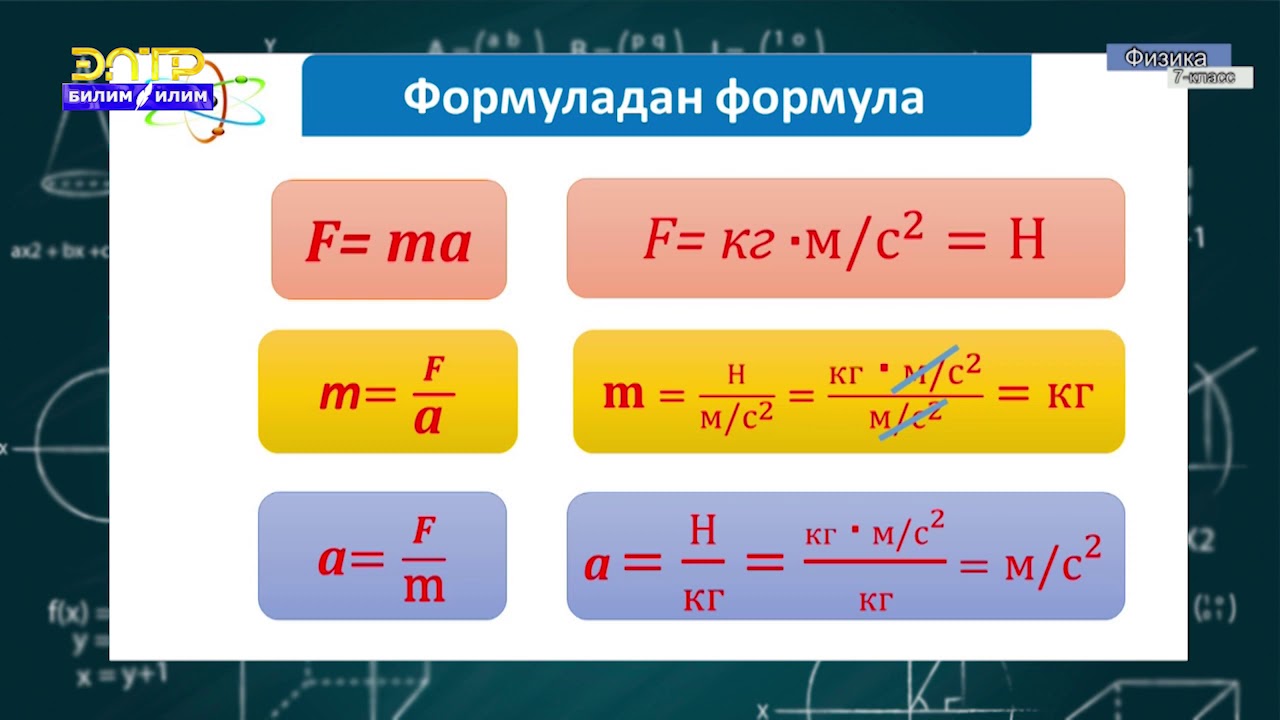 7-класс | Физика | Ньютондун экинчи закону