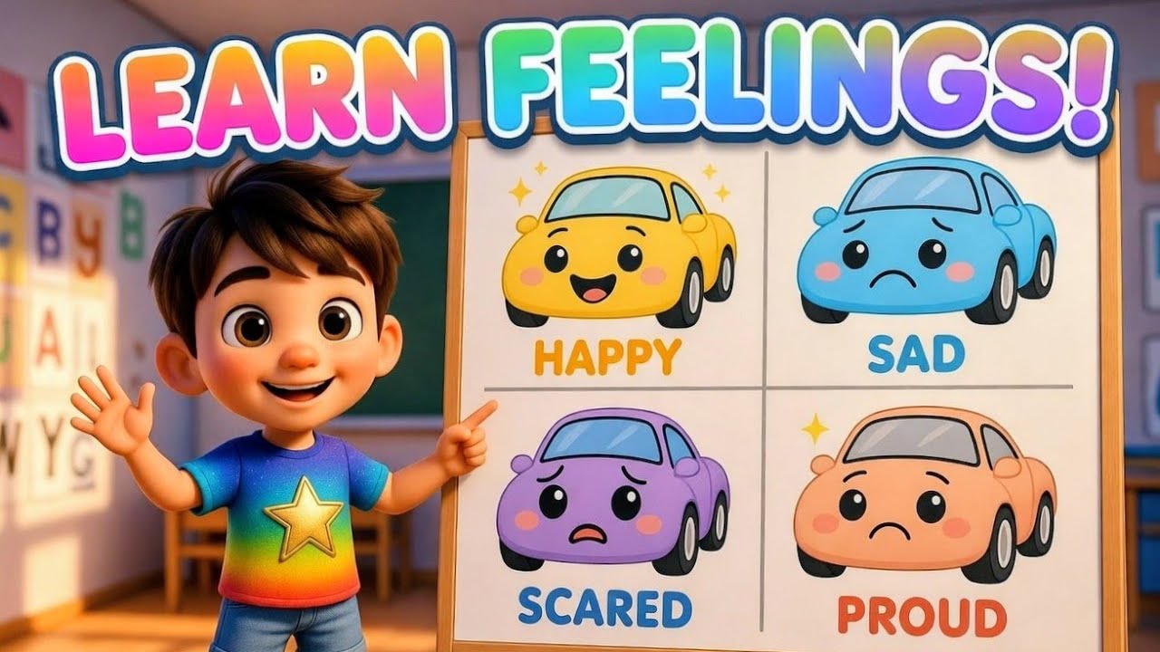 Learn Feelings & Emotions for Kids 🎶 | Fun Educational Song(@Harmony Rhymes & Tales)