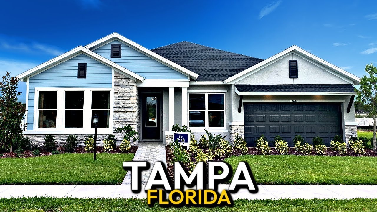 Tour a STUNNING NEW Home For Sale In Tampa In A Gated Community | New Homes In Tampa Florida