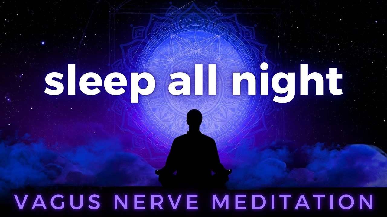 Vagus Nerve Deep Sleep Meditation | Delta Waves & Pink Noise | 8 Hours