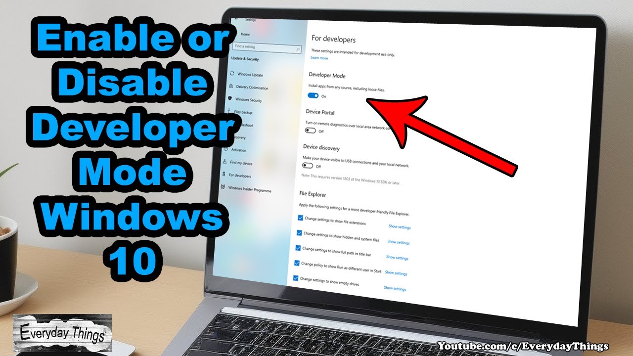 Как включить или отключить режим разработчика в Windows 10