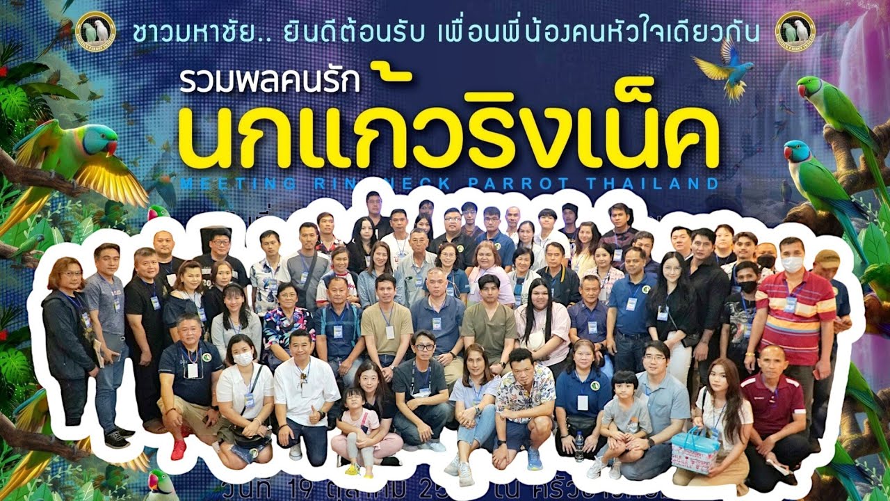 งาน รวมพลคนรักนกแก้ว ริงเนค ของกลุ่ม ซื้อขาย นกแก้วริงเนคไทยแลนด์