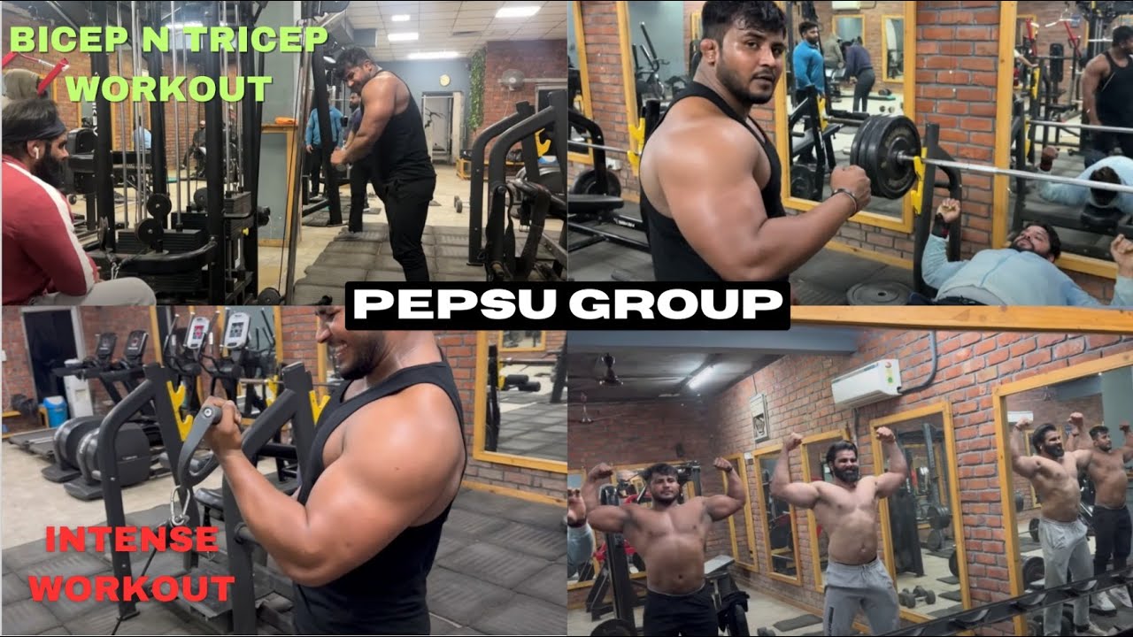 NEERAJ Pepsu Group BICEPS and TRICEPS Workout | BICEPS and Triceps exercises | INTENSE WORKOUT
