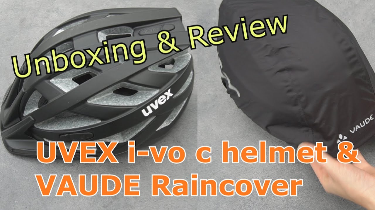 UVEX Bike helmet i-vo cc Fahrradhelm & VAUDE Raincover - UNBOXING & REVIEW