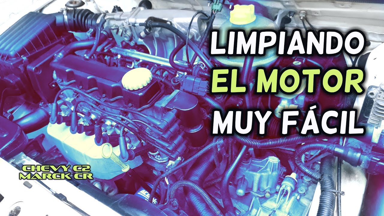 Como Lavar El Motor De Tu Auto En Casa Chevy C2 Marck Cr