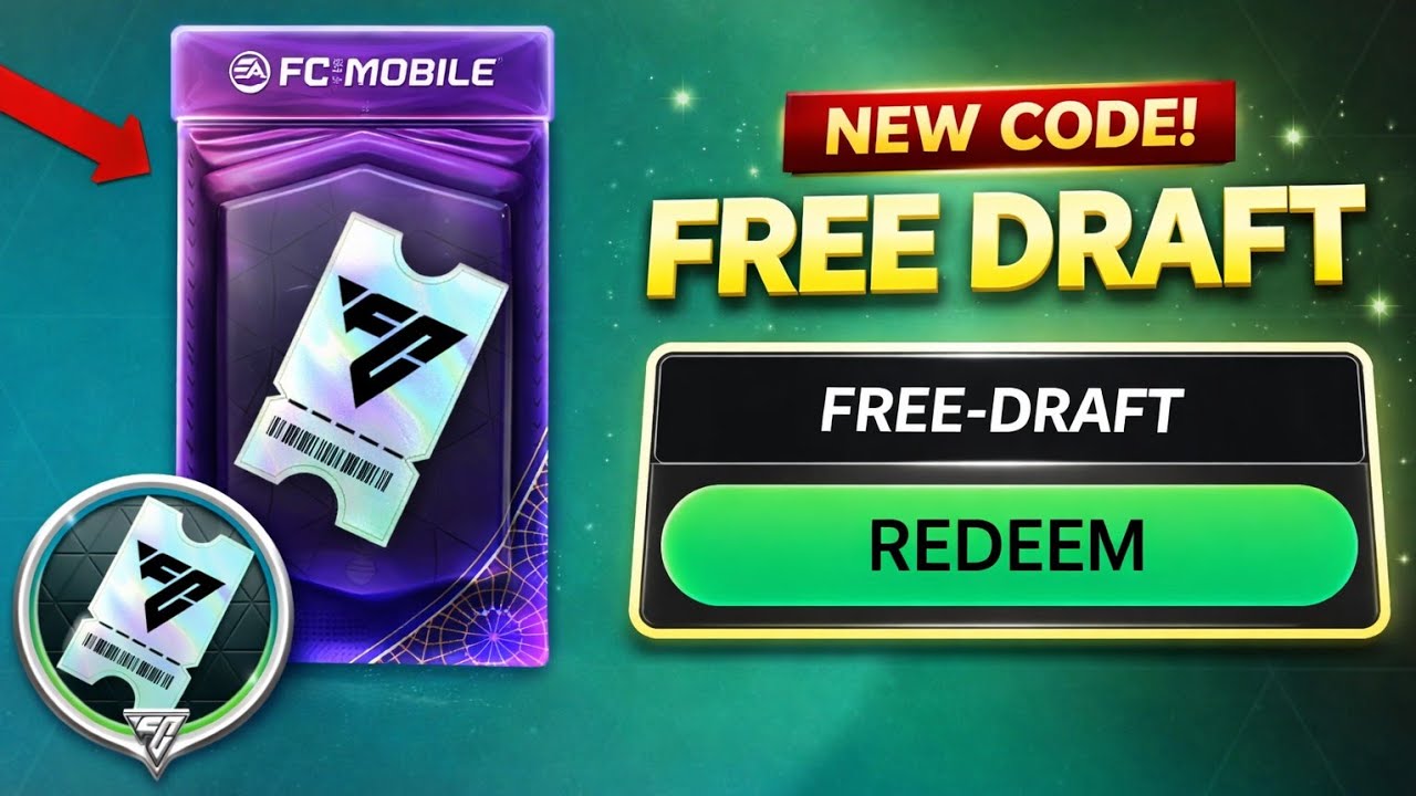 NEW REDEEM CODE 🔥 FREE DRAFT 🎁 IN EA FC MOBILE 26 !