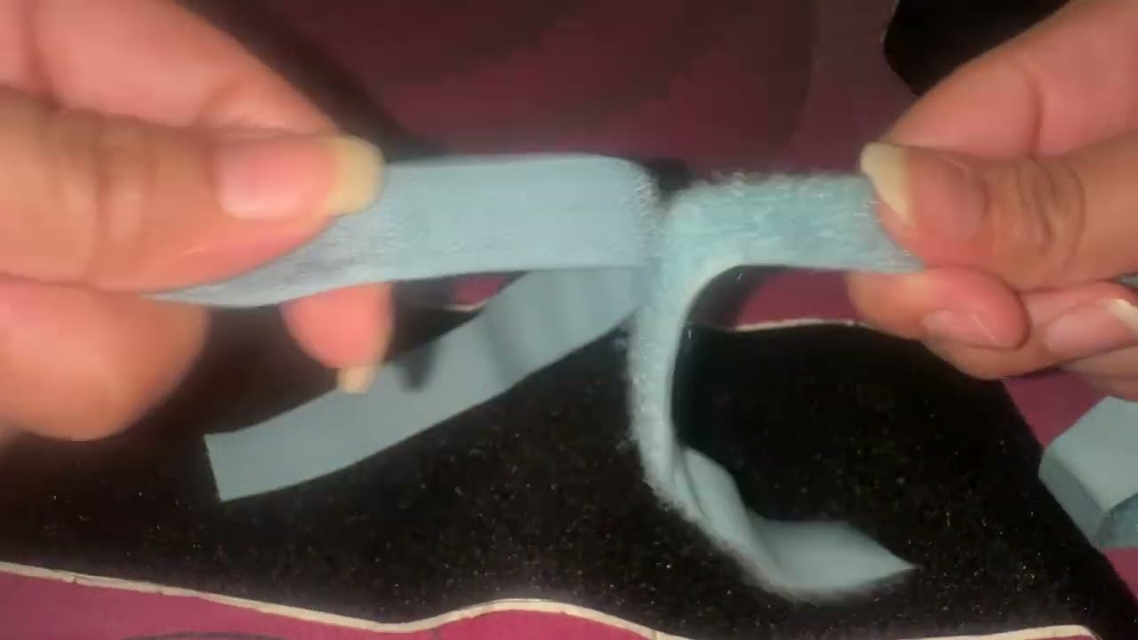 Adhesive Velcro #blue #strips #mix #velcro #asmr #satisfying #sticky #crunchy #velcrosounds 