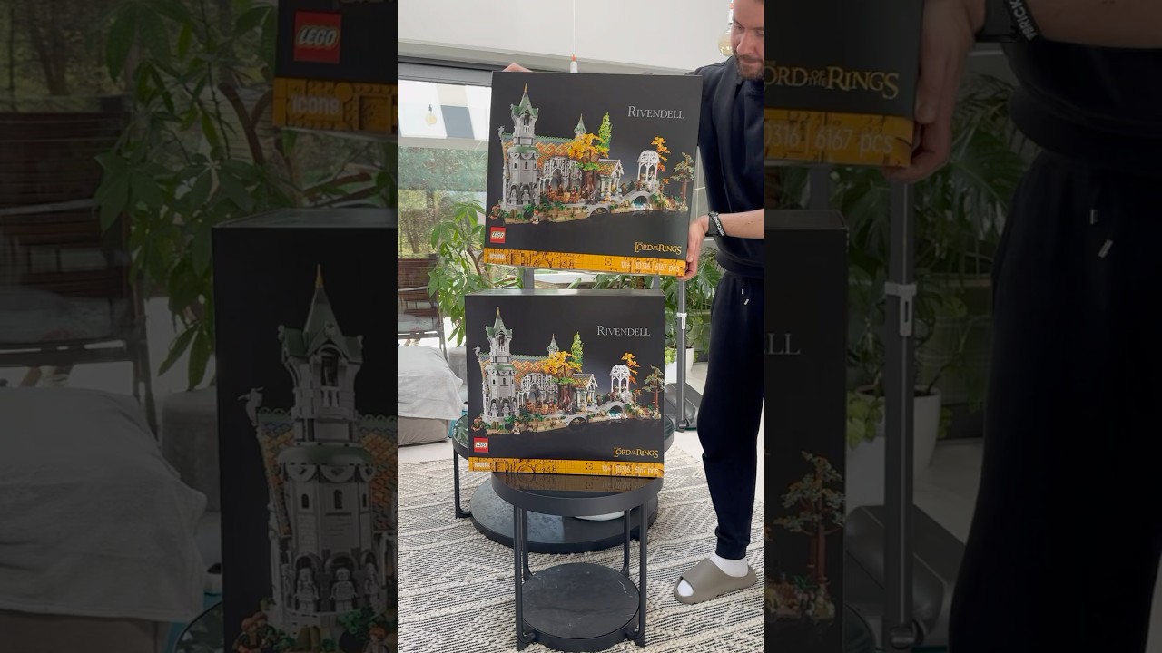 I used two Rivendell sets to build something huge 🔥 #lego #activitysupport25 #lotr #lordoftherings