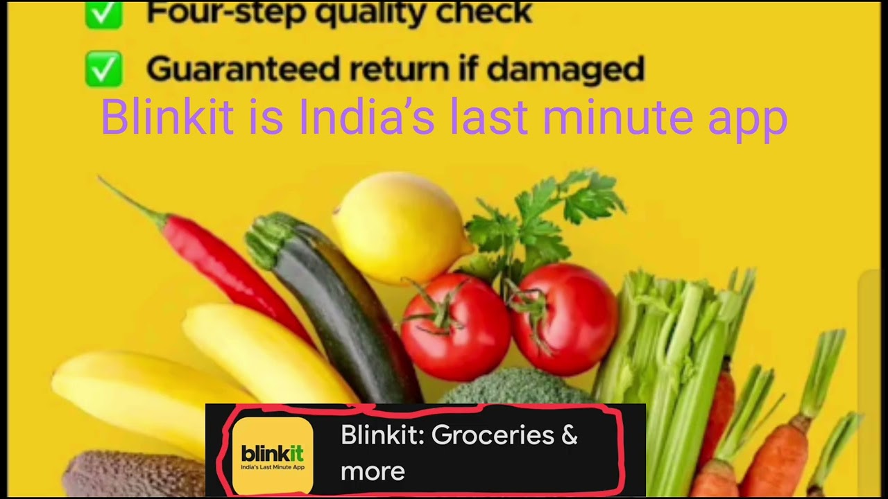 Blinkit App | Groceries in 10 Minutes!| India’s Last Minute Grocery Delivery App 🚀