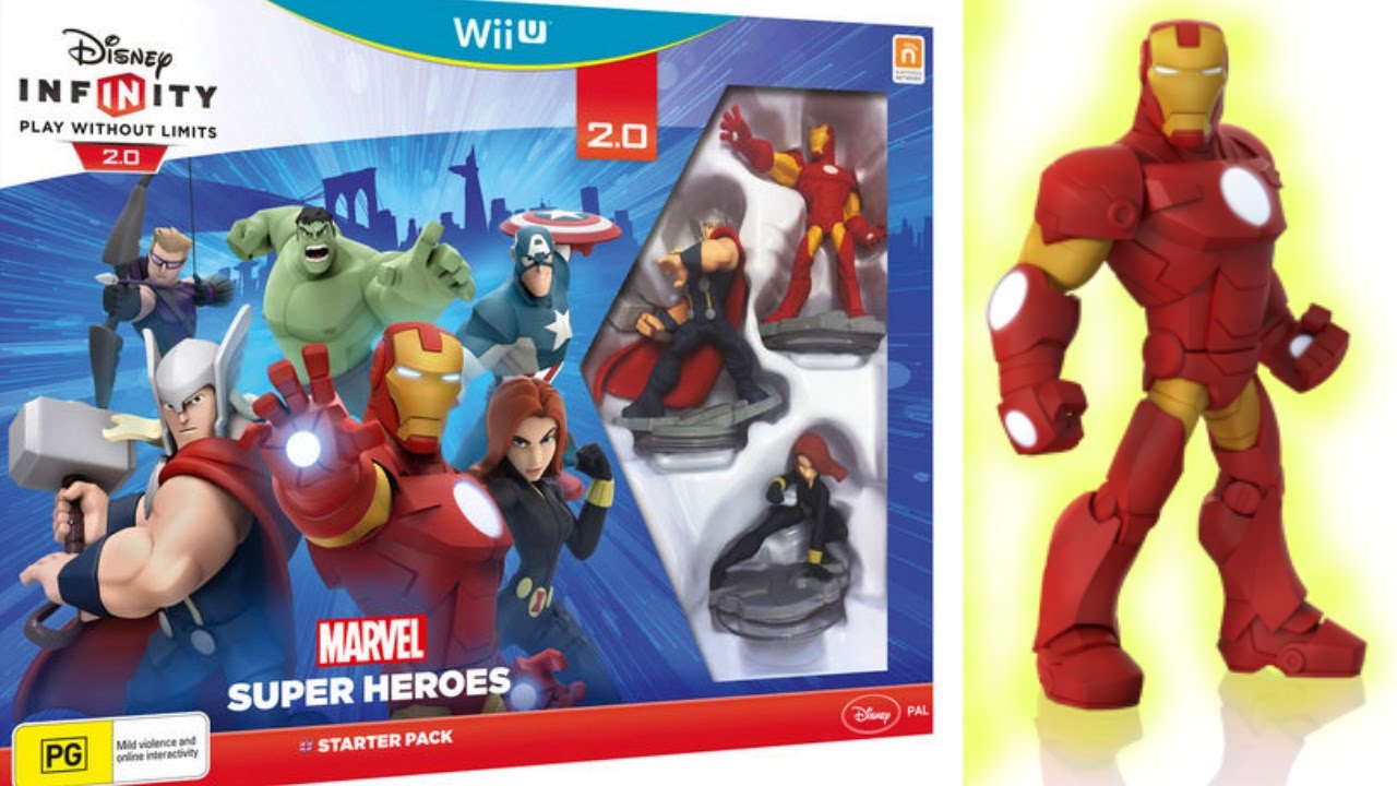Unboxing Disney Infinity 2 Starter Pack Avengers Iron Man Thor Black Widow