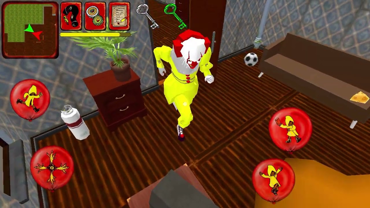 Clown Brothers. Neighbor Escape level 1