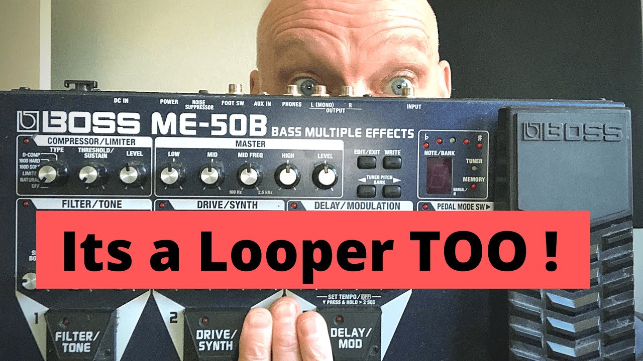 Boss ME-50 B bass pedal tutorial