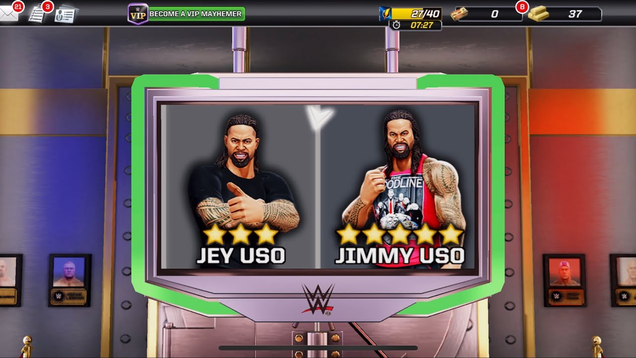 WWE MAYHEM THANKSGIVING: открытие кейсов и игровой процесс