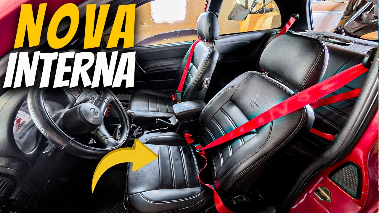 COMO TROCAR OS CINTOS DO CORSA EM CASA! 
