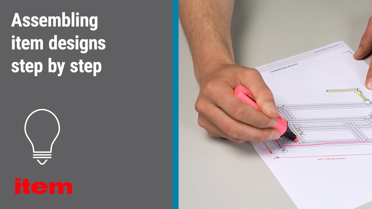 How do I assemble item designs correctly? Step-by-step instructions