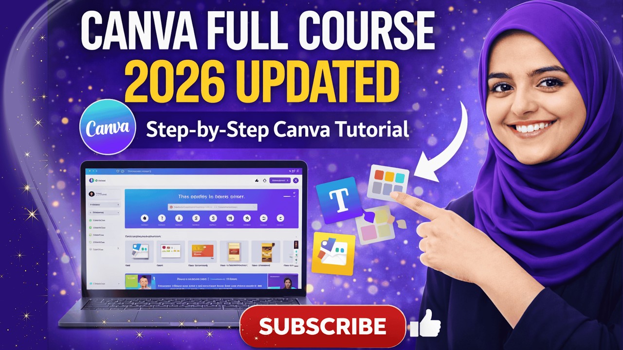Canva Full Course 2026 Updated | Complete Canva Tutorial for Beginners