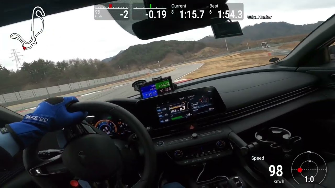 아반떼 N 인제 써킷 4번 13번 16번 코너 공부 Elantra N circuit