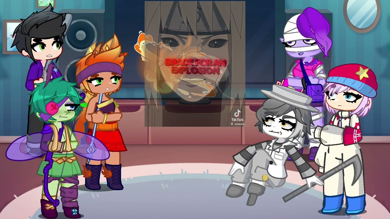 Brawl Stars react to minato as new in brawler | naruto shippuden | sasuke | Gacha life 2