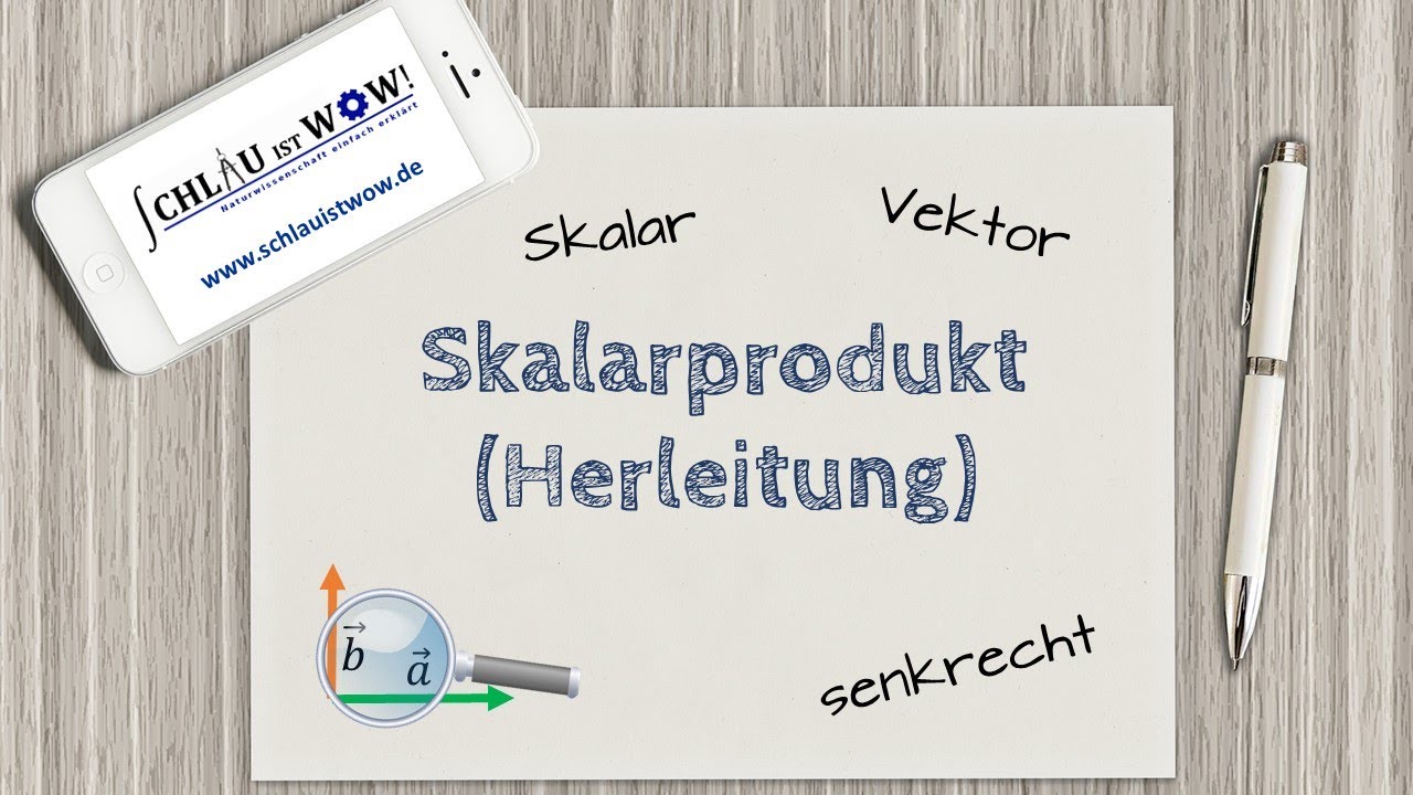 Skalarprodukt (Herleitung + Beispiel)