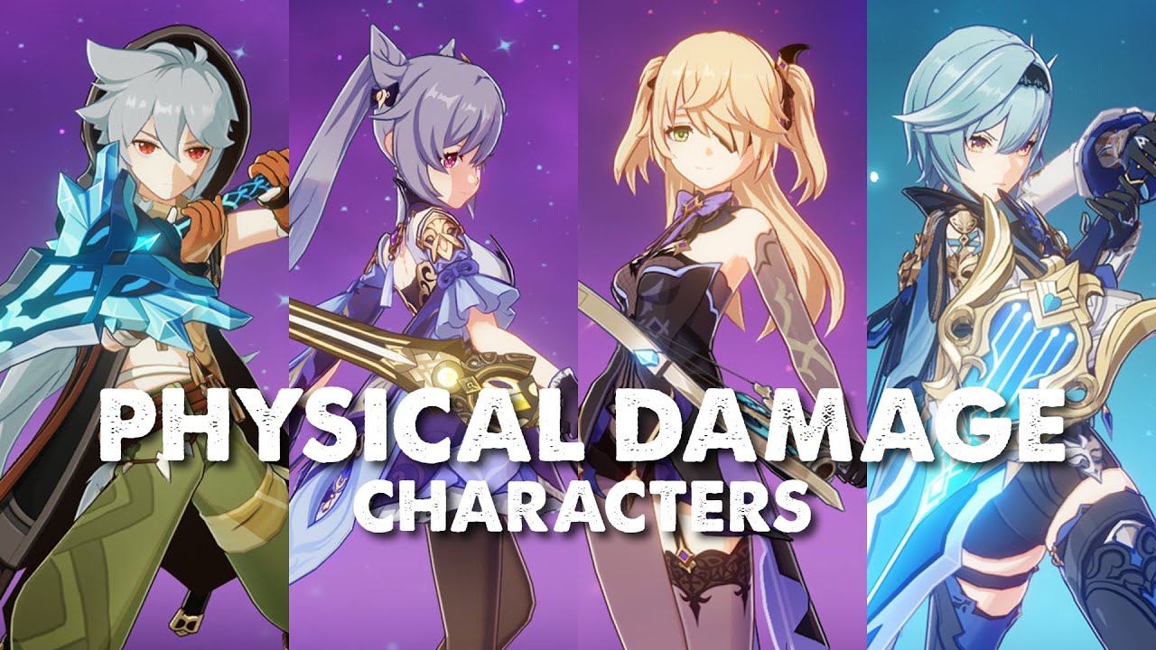 MEET MY PHYSICAL DAMAGE CHARACTERS! | Genshin Impact