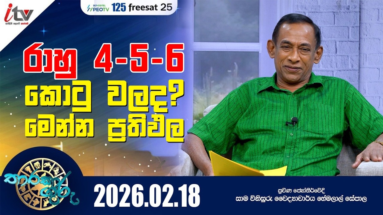 ''රාහු 4 - 5 - 6 කොටු වලද? මෙන්න ප්‍රතිඵල...''| තාරකා ගුරු | Feb 18th | iTV SriLanka