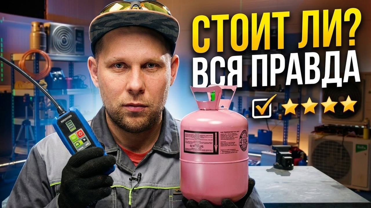 Простой Секрет за 5 минут от бывалого МОНТАЖНИКА: Как найти утечку фреона в кондиционере?