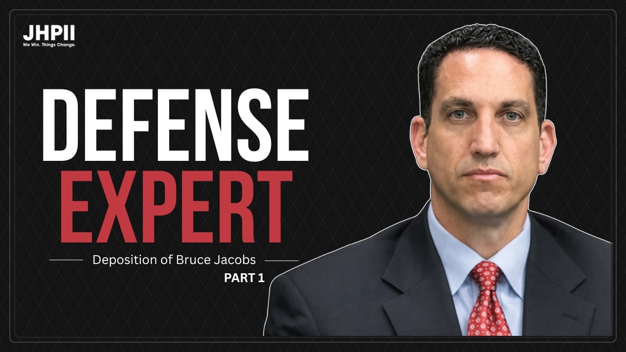 Deposition of Bruce Jacobs: Defense Expert on Foreseeability & Premises Liability