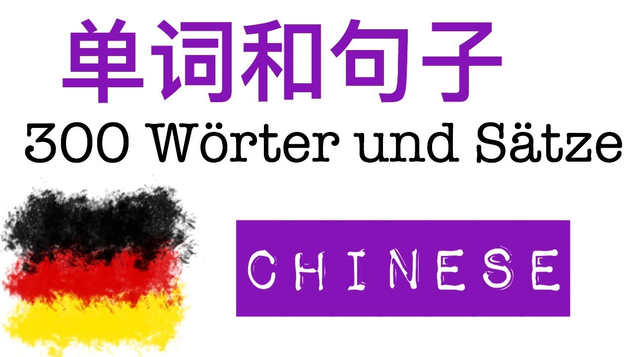 300 德语 单词和句子 - A1, A2