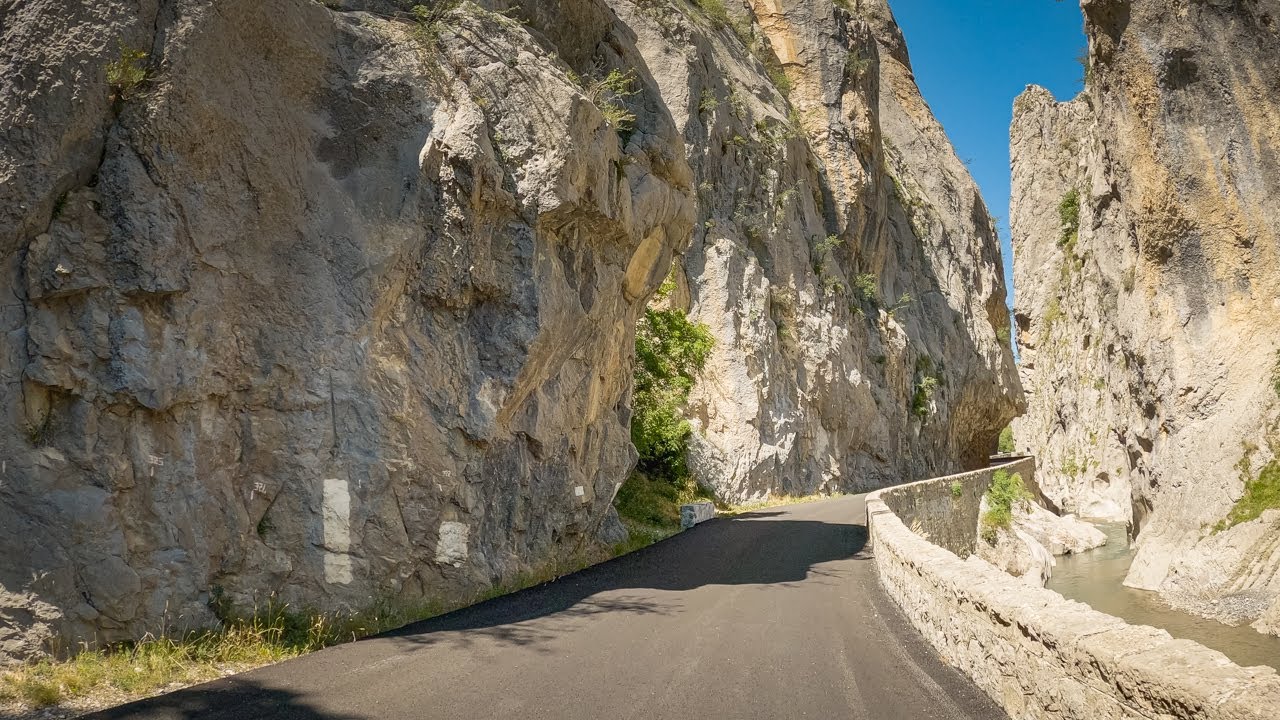 Driving the Clue de Barles, France