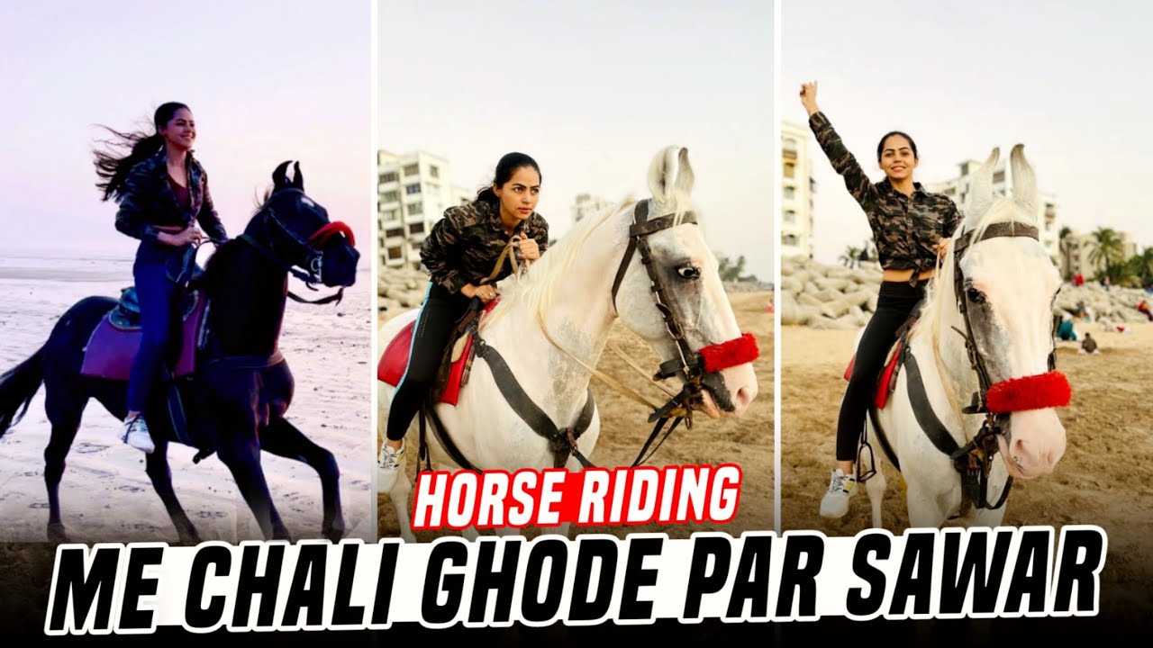 SOHAANI | Horse Riding | मै चली घोड़े पर सवार | #varsovabeach | Vlogs #RidingGirlMumbai