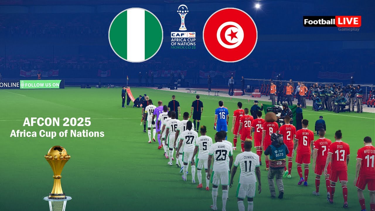 NIGERIA vs TUNISIA - Africa Cup of Nations 2025 AFCON | Full Match All Goals | Simulation PES
