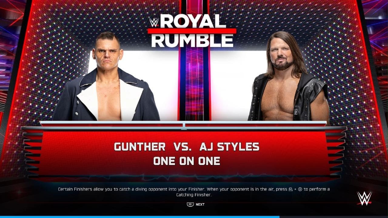 WWE 2K25 Royal Rumble 2026 Gunther vs 