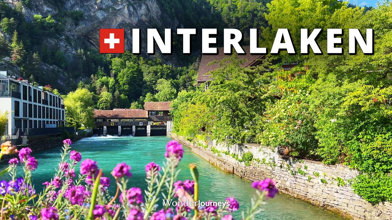 Более прохладное летнее направление: Интерлакен 🇨🇭[4k]