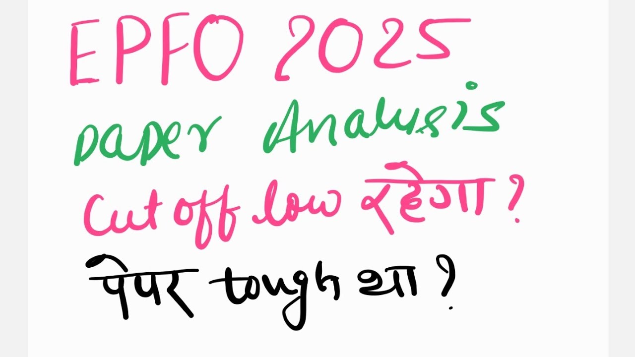 UPSC EPFO 2025 Paper Analysis 🫣🫡#epfo #upscexam 