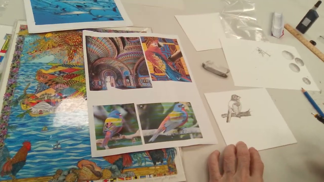 Exploration of pen and ink techniques with Mary Wentzell