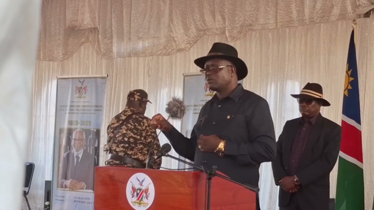 #watch The head of the Ondonga Traditional Authority, Omukwanilwa Fillemon Shuumbwa Nangolo pays his