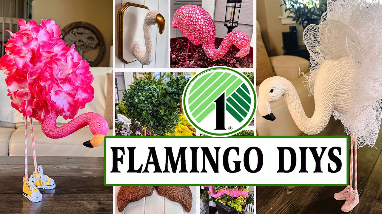 Everyone Will Be Buying Dollar Tree Flamingos For Easy DIYS!