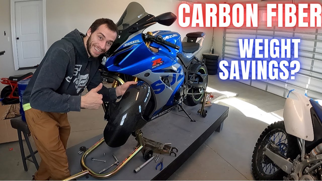 CARBON FIBER goodies on the new SUZUKI GSXR 1000R!