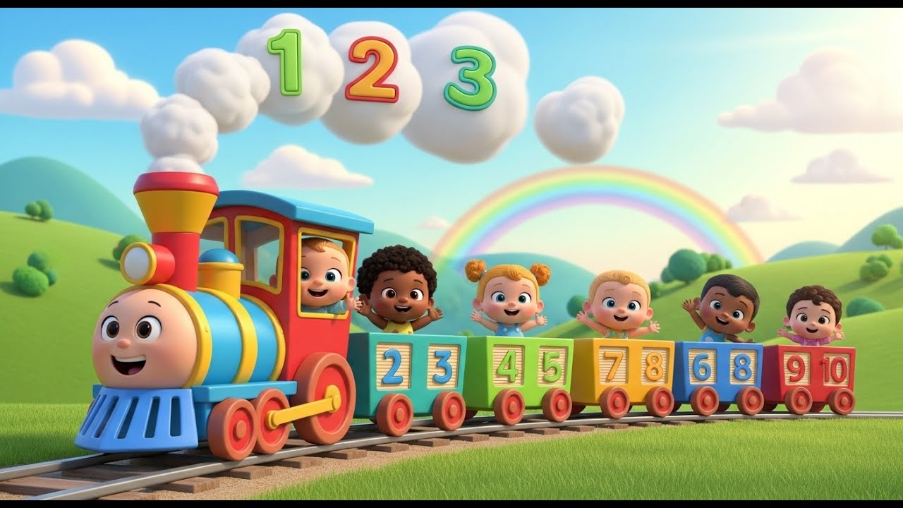 Cho Cho Numbers Counting Train 🚂 Fun Baby Song,