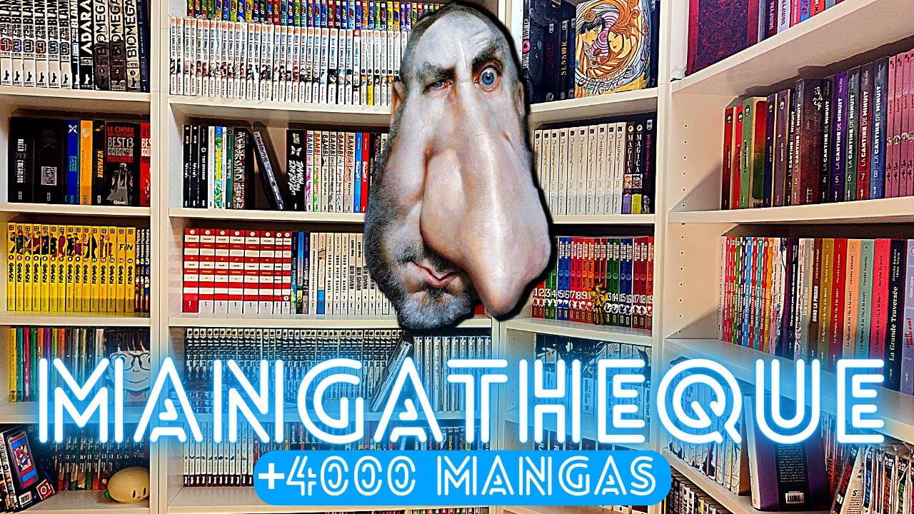 La fabuleuse MANGATHEQUE de Zoulouf 👃 ! ( + 4000 mangas )