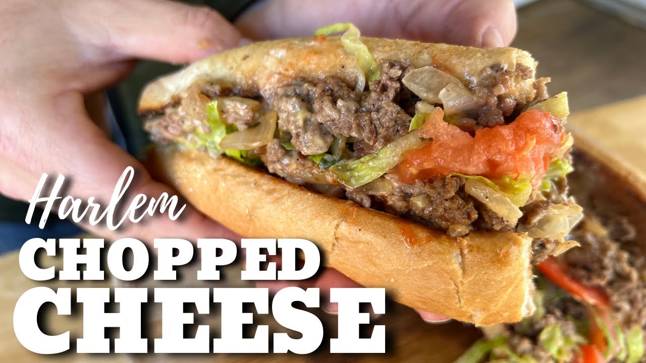 How to make a Chopped Cheese on the Griddle - Harlem Style