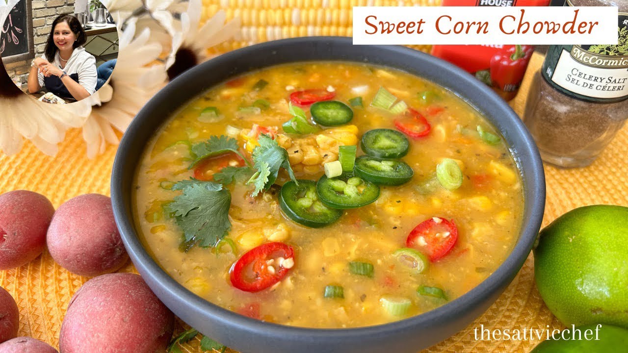 Sweet Corn Chowder (Vegan/Vegetarian)
