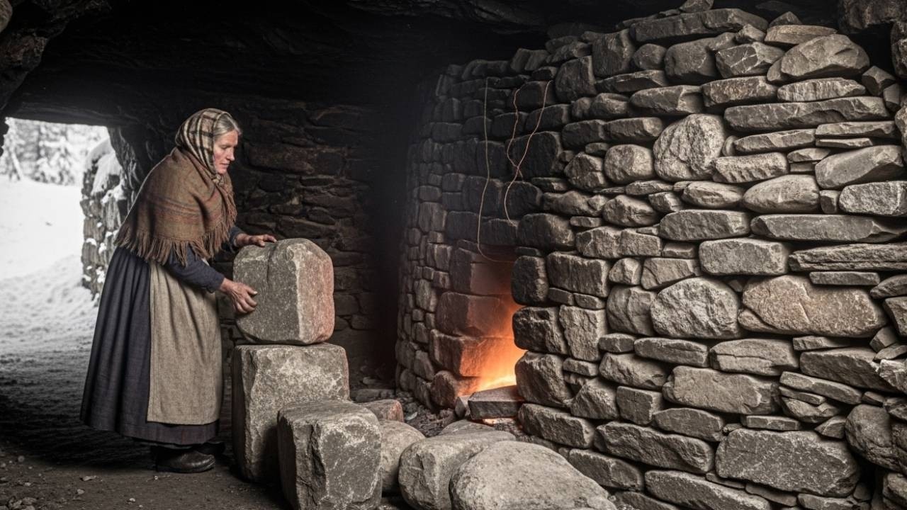 Thrown Out Before Winter, She Hid Her Bedroom into a Cave — It Stayed Her Bedroom Warm All Winter