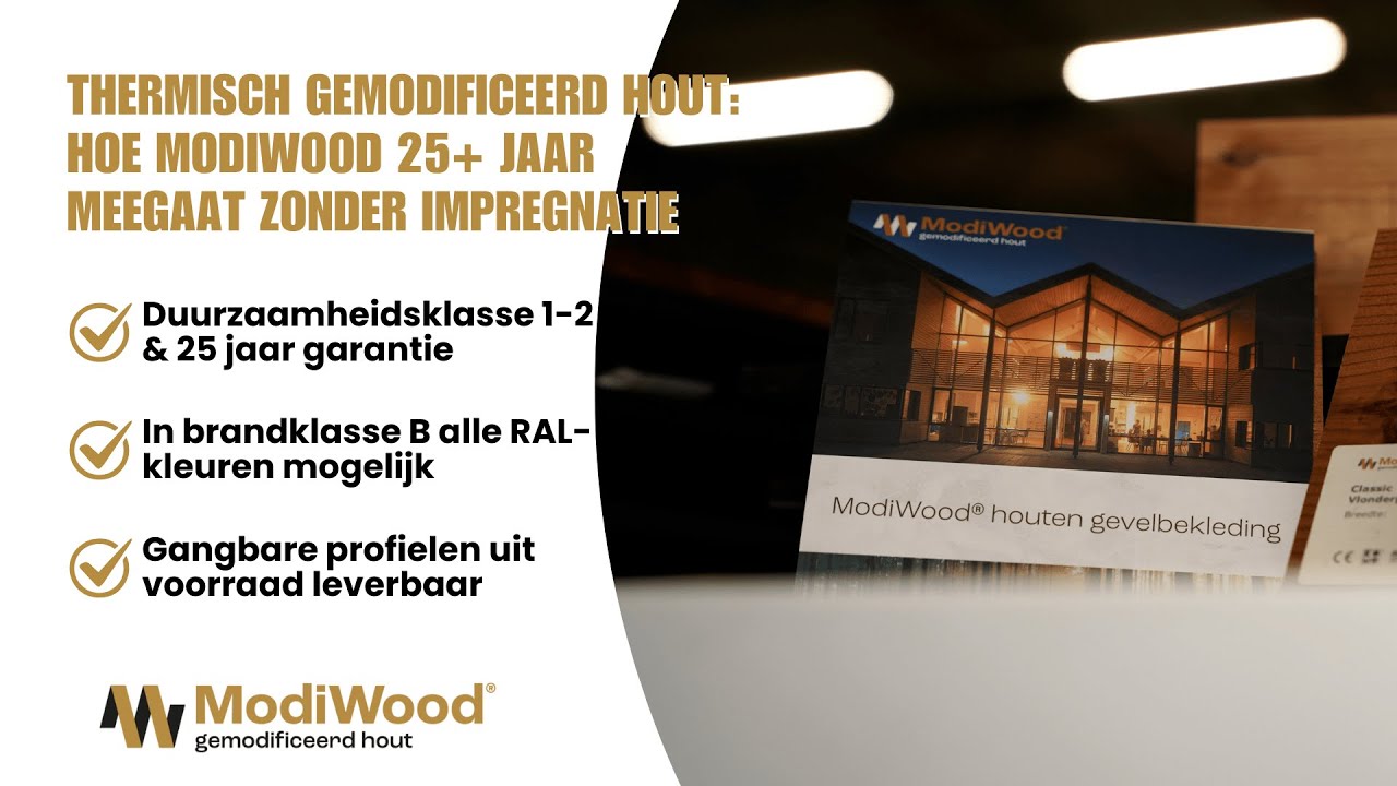 Modiwood: de duurzame houten gevelbekleding met brandklasse D én B